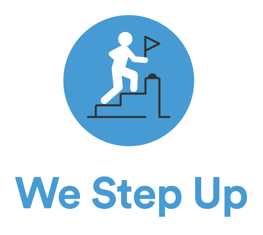 We Step Up Icon